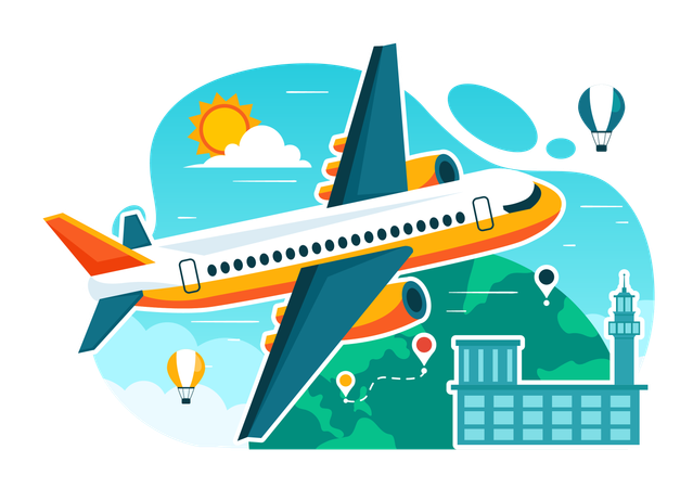 Civil Aviation Day  Illustration