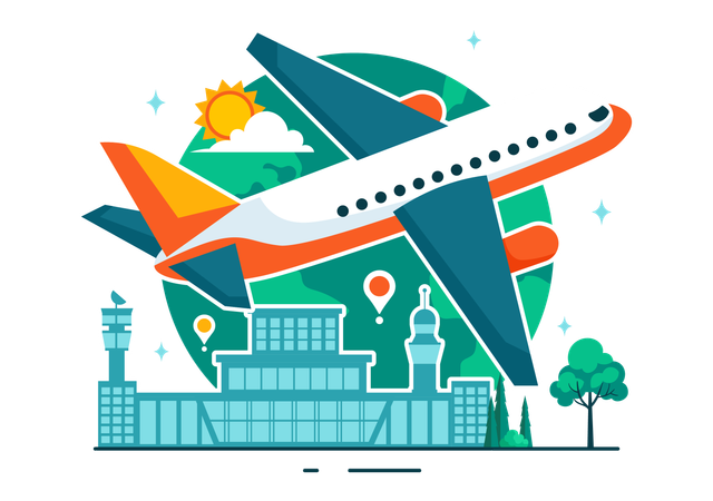 Civil Aviation Day  Illustration