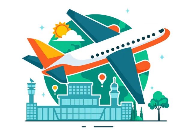 Civil Aviation Day  Illustration