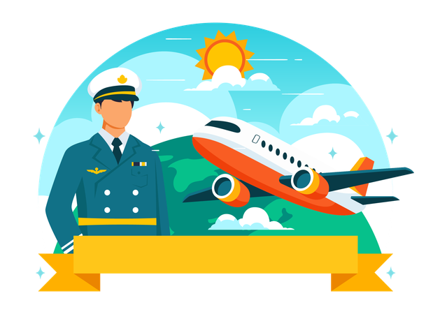 Civil Aviation Day  Illustration