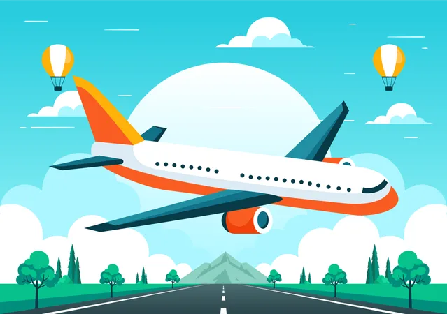 Civil Aviation Day  Illustration