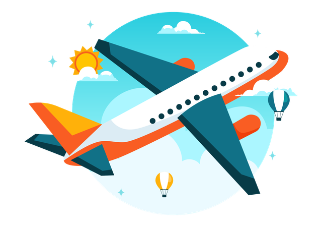 Civil Aviation Day  Illustration