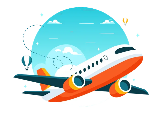 Civil Aviation Day  Illustration