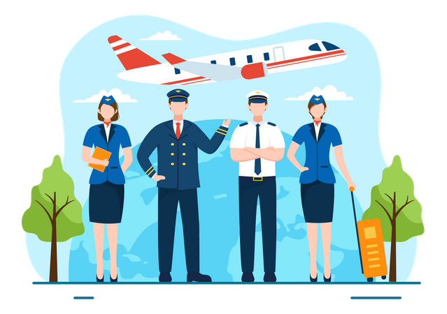 Civil Aviation Day  Illustration