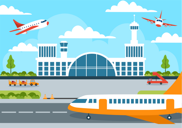 Civil Aviation Day  Illustration