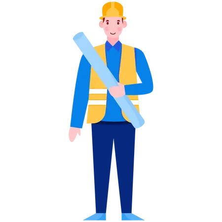 Civil Engineer  Illustration