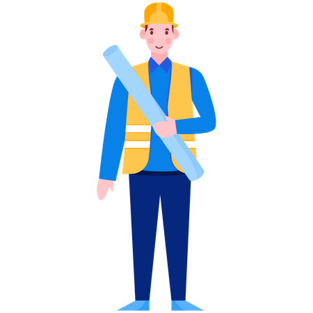 Civil Engineer  Illustration