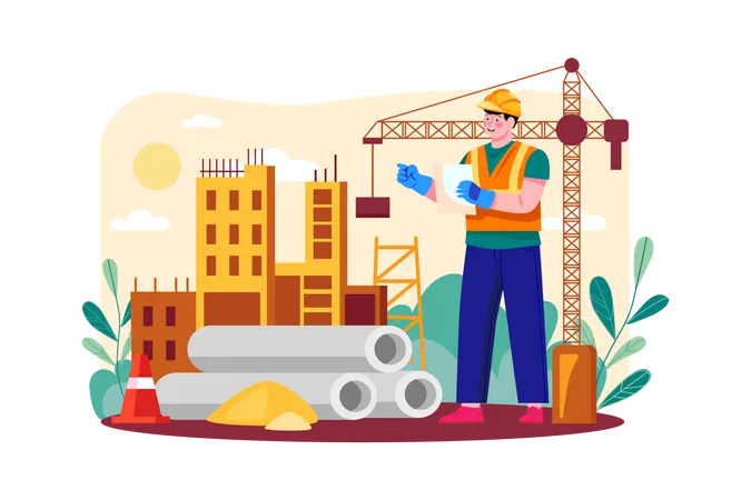 Civil engineer  Illustration