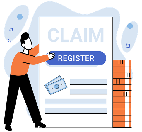 Claim Secure your financial future by organizing your claim paperwork with precision  Illustration