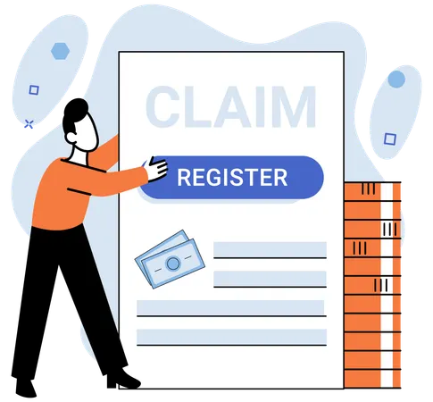 Claim Secure your financial future by organizing your claim paperwork with precision  Illustration