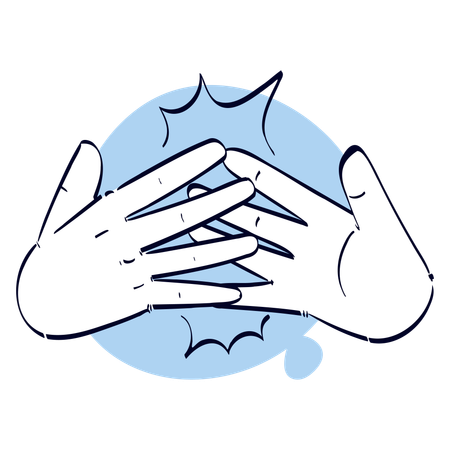 Clap Hand Gesture  イラスト