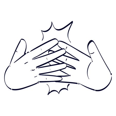 Clap Hand Gesture  イラスト