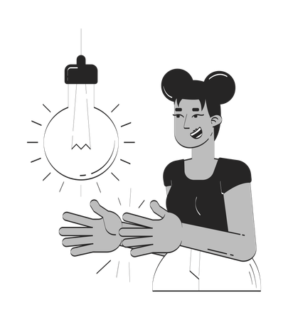 Clap to activate smart light bulb  Illustration