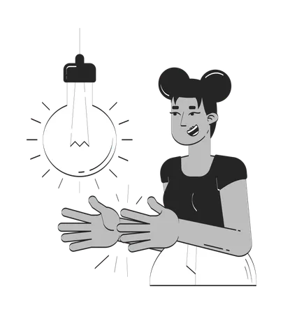 Clap to activate smart light bulb  Illustration