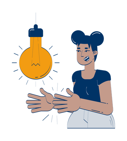 Clap to activate smart light bulb  Illustration