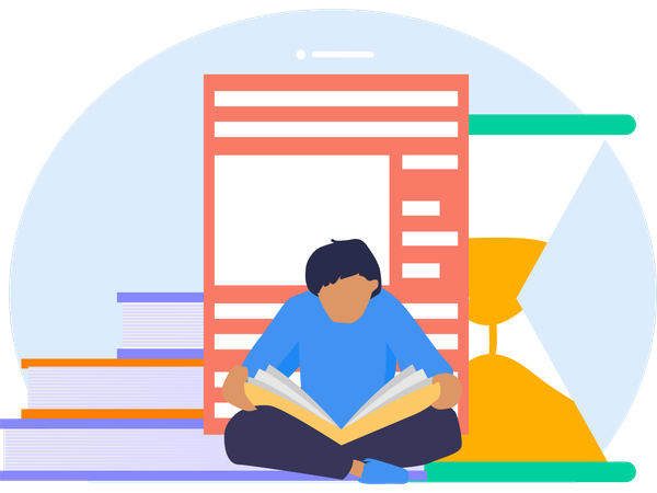 Clase en línea  Illustration