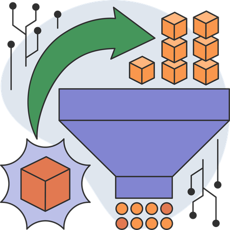 Clasificación de datos de datos web.  Ilustración