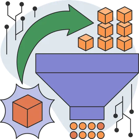 Clasificación de datos de datos web.  Ilustración