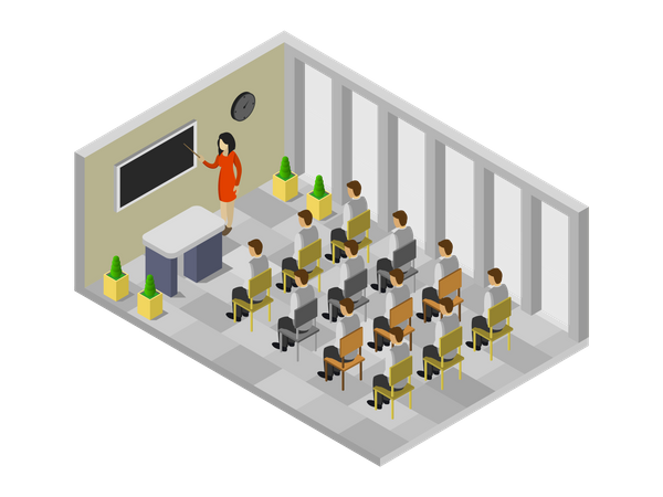 Class Room  Illustration