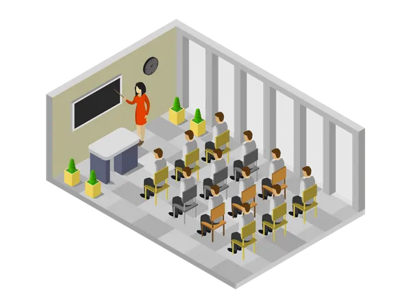 Class Room  Illustration