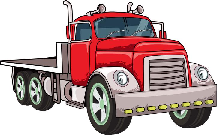 Classic big truck  Illustration