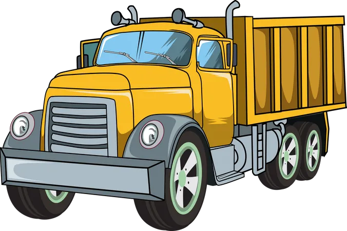 Classic big truck Illustration