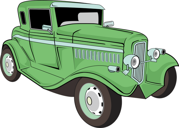 Classic Car  Illustration