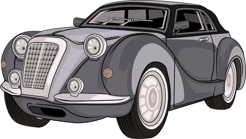 Classic Car  Illustration