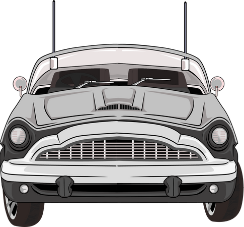 Classic Car  Illustration