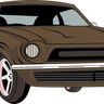 classic car muscle illustrations