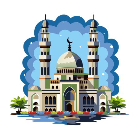 Classic Mosque  Illustration