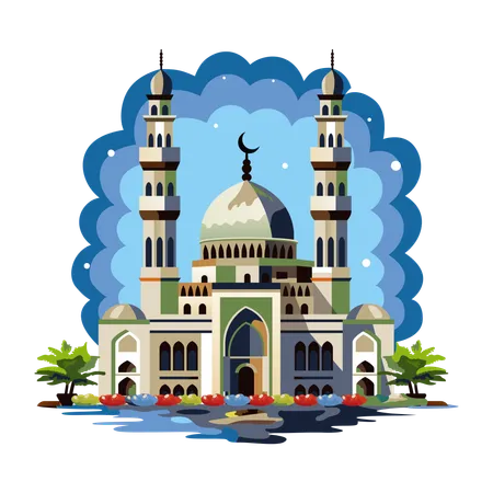 Classic Mosque  Illustration