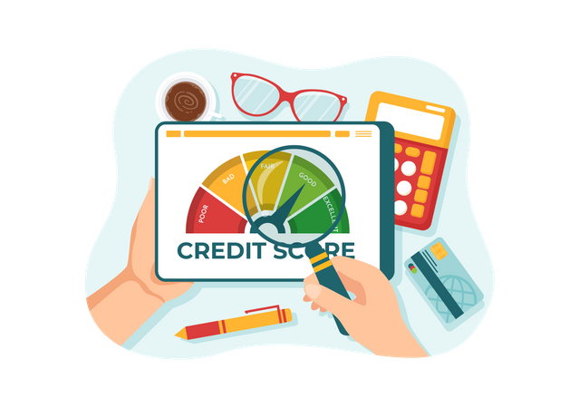 Classificação de pontuação de crédito  Ilustração