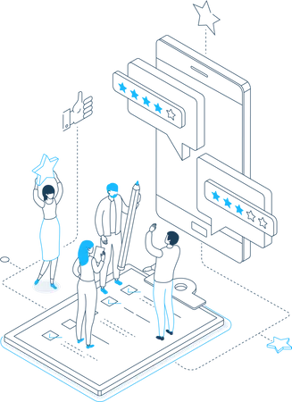 Classificações da empresa  Ilustração