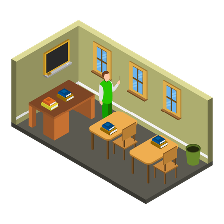 Classroom setup  Illustration