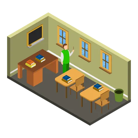 Classroom setup  Illustration