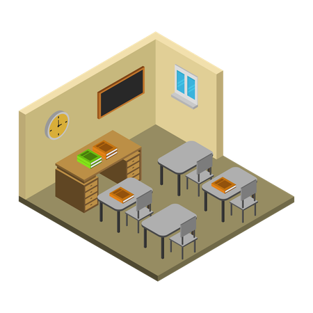 Classroom setup  Illustration