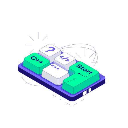 Clavier pour la programmation  Illustration