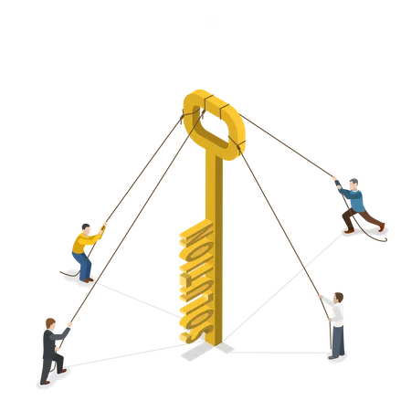 Solution clé  Illustration