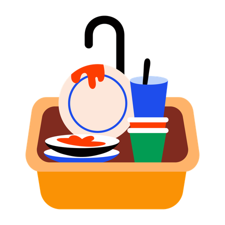 Clean Dishes  Illustration