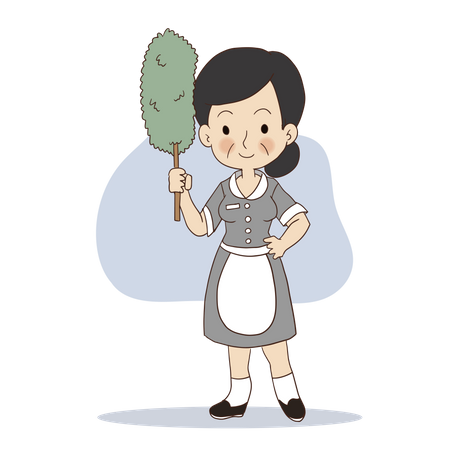Cleaner with dust remover  Illustration