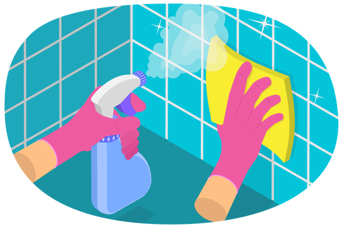 Cleaning and Disinfection  Illustration