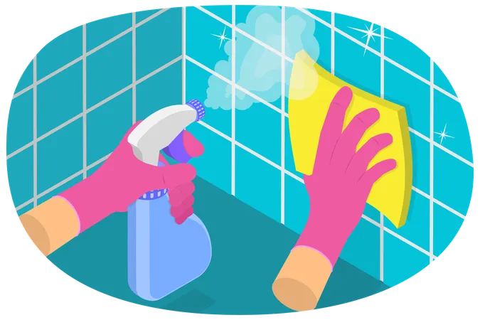 Cleaning and Disinfection  Illustration