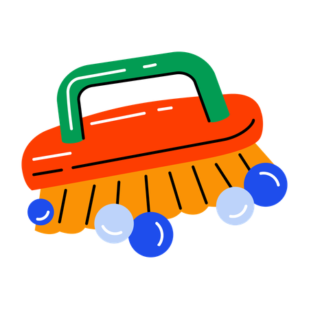 Cleaning Brush  Illustration