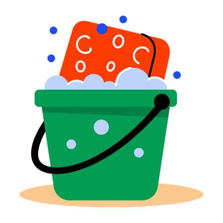 Cleaning Bucket  Illustration