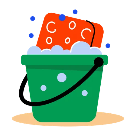 Cleaning Bucket  Illustration