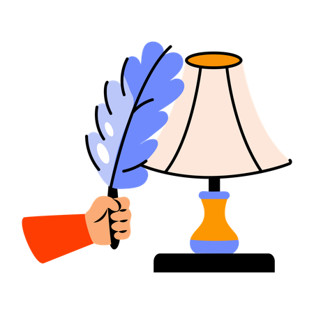 Cleaning Lamp  Illustration