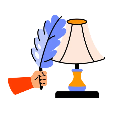 Cleaning Lamp  Illustration