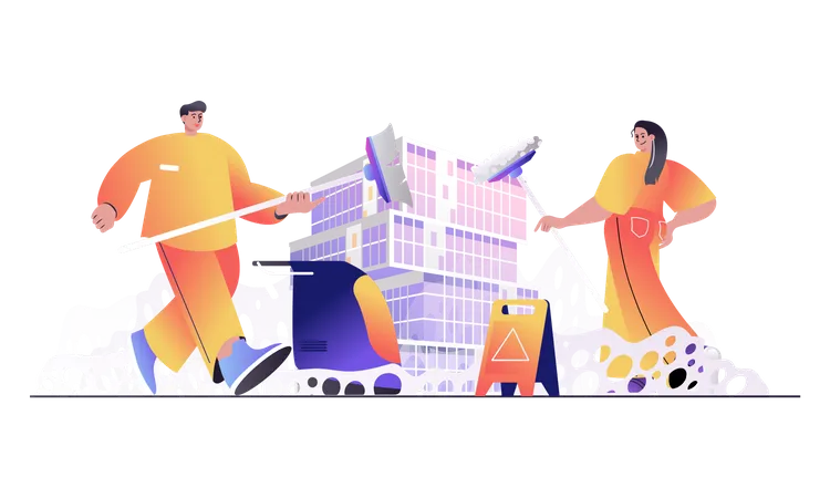 Cleaning Service Illustration