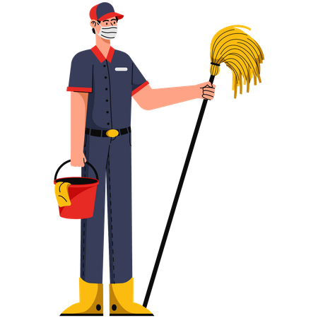 Cleaning Service  Illustration